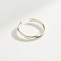 Minimal Silver Open Cuff Bracelet